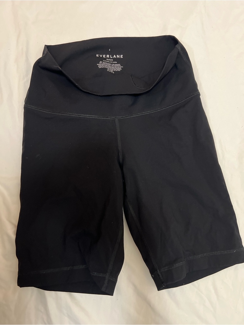 Everlane Black High-Waist Bike Shorts